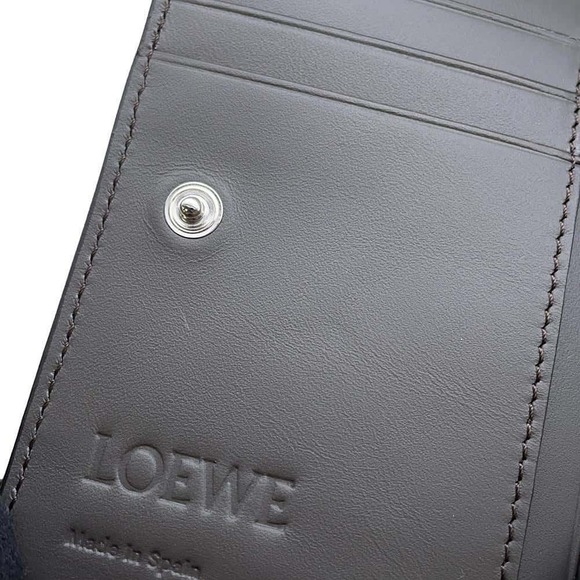 Loewe Puzzle Slim Compact Leather Bifold Wallet - Picture 7 of 9